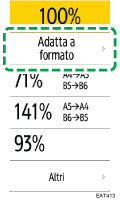 Illustrazione della schermata sul pannello di controllo