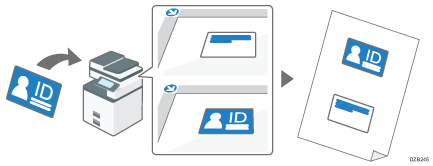 Illustrazione copia carta di identità