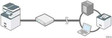 Illustrazioni di una rete LAN