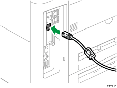 Immagine della porta Gigabit Ethernet