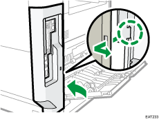 Illustrazione del lato posteriore della macchina