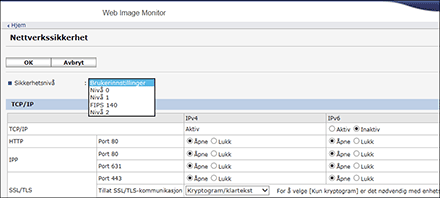 Illustrasjon av nettleserskjerm