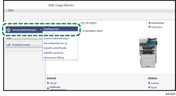 Illustrasjon av nettleserskjerm