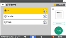 Illustrasjon av betjeningspanelet