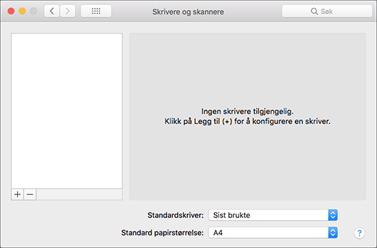 Illustrasjon av driverskjerm