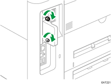 Illustrasjon av maskinen sett bakfra