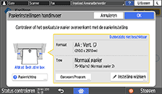 Afbeelding van bedieningspaneel