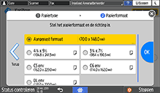 Afbeelding van bedieningspaneel