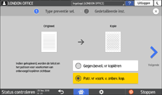 Afbeelding van bedieningspaneel