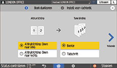 Afbeelding van bedieningspaneel