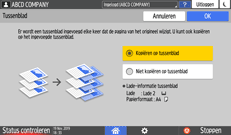Afbeelding van bedieningspaneel