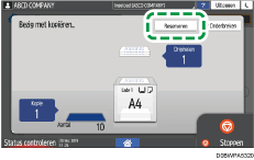 Afbeelding van bedieningspaneel