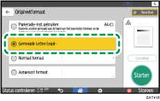 Afbeelding van bedieningspaneel