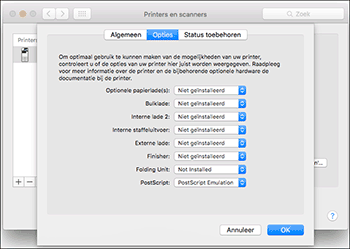 Illustratie stuurprogrammascherm