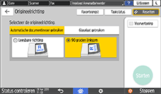 Afbeelding van bedieningspaneel