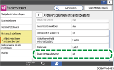 Afbeelding van bedieningspaneel