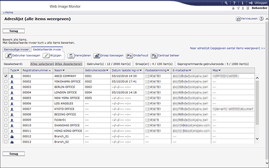 Afbeelding internetbrowserscherm