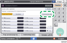 Afbeelding van bedieningspaneel