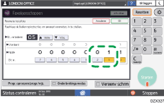 Afbeelding van bedieningspaneel