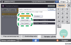 Afbeelding van bedieningspaneel