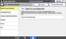 Afbeelding van bedieningspaneel