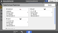 Afbeelding van bedieningspaneel