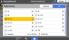 Afbeelding van bedieningspaneel