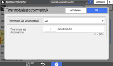 Afbeelding van bedieningspaneel