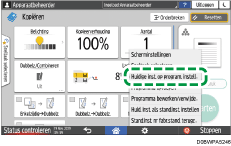 Afbeelding van bedieningspaneel