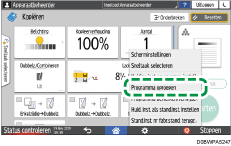 Afbeelding van bedieningspaneel