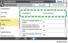 Afbeelding van bedieningspaneel