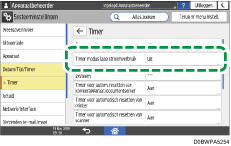 Afbeelding van bedieningspaneel