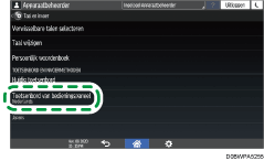 Afbeelding van bedieningspaneel