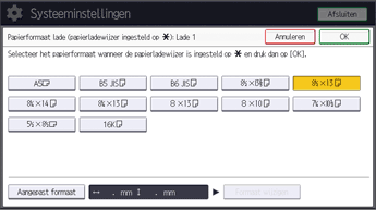 Afbeelding van bedieningspaneel