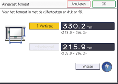 Afbeelding van bedieningspaneel