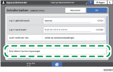 Afbeelding van bedieningspaneel