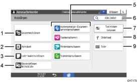 Afbeelding van bedieningspaneel