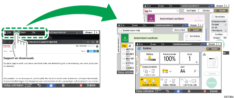 Afbeelding van bedieningspaneel