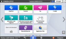 Afbeelding van bedieningspaneel