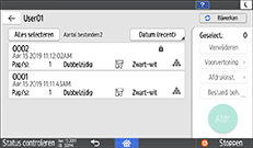 Afbeelding van bedieningspaneel