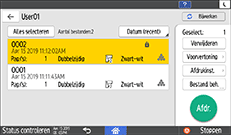 Afbeelding van bedieningspaneel