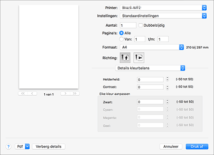 Illustratie stuurprogrammascherm