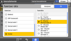 Afbeelding van bedieningspaneel