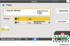 Afbeelding van bedieningspaneel