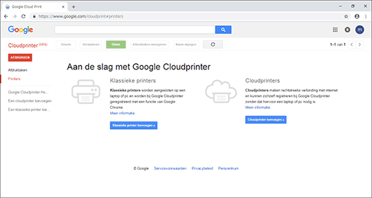 Afbeelding internetbrowserscherm