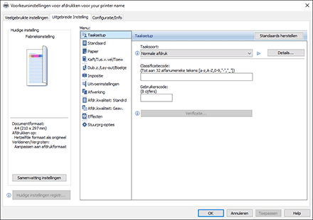 Illustratie stuurprogrammascherm