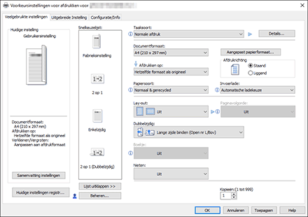 Illustratie stuurprogrammascherm