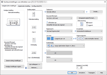 Illustratie stuurprogrammascherm