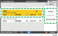 Afbeelding van bedieningspaneel