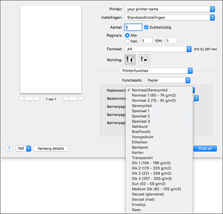 Illustratie stuurprogrammascherm